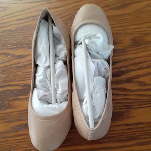 LUCKY BRAND Emmie, driftwood, leather ballet flats